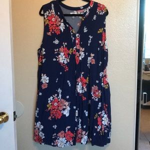Old Navy Blue Floral Dress